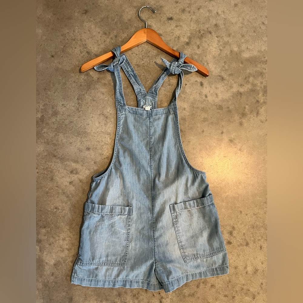 Aerie XS Denim Tie Overalls